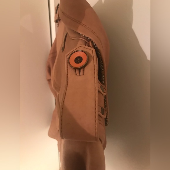 Leather biker Jacket - Mackage Brand- $1090+ tax selling for 275 - Picture 3 of 9